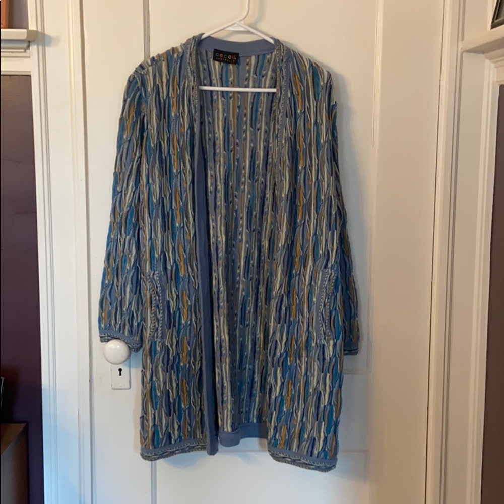 Chunky patterned knit Australian cardigan